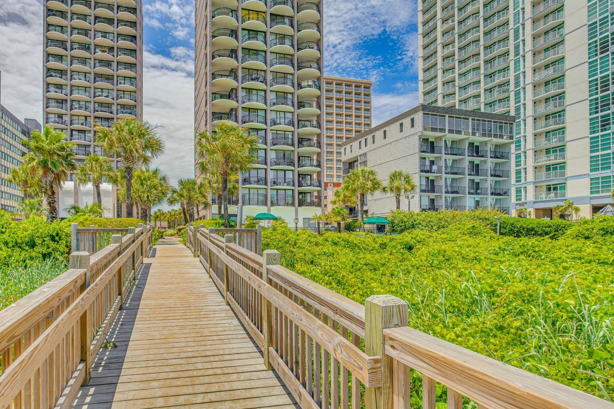 Myrtle Beach Oceanfront Condo With Covered Balcony! エクステリア 写真